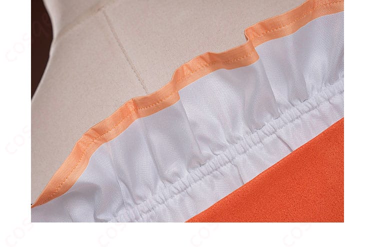 鏡野七罪 コスプレ衣装 衣装の襟装飾、豪華で美しいデザイン。