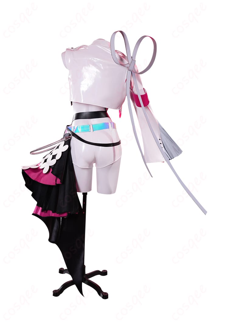 商品背面の画像。初音ミクコスプレ衣装の背面ディテールがわかる写真。