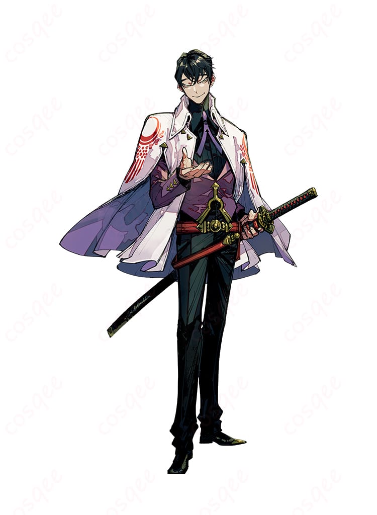 FGO 伊東甲子太郎 コスプレ衣装 役者衣装、戦士イメージの詳細なデザイン。忠実再現、Fate/Grand Order コスプレ衣装