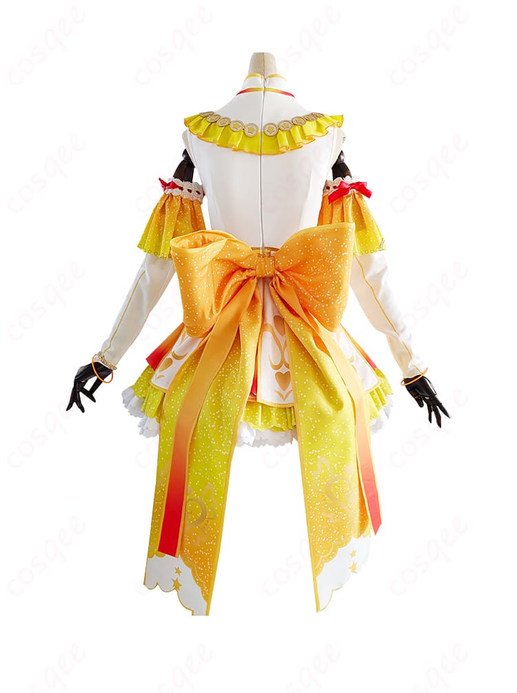 高坂穂乃果 コスプレ衣装 背面図、後ろ姿の美しいデザイン。完璧な再現度でリアル感満載。