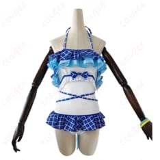 ラブライブ μ’s 園田海未 くじ引き堂の水着コスプレ｜爽やか配色で写真映えも着やすさも両立 - 1枚目の画像（サムネイル）