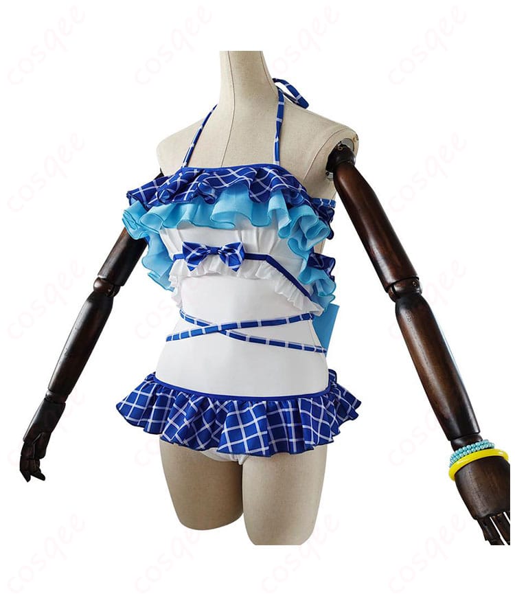 商品側面図。園田海未のコスプレ衣装のサイドビュー、デザインの美しさがよくわかります。