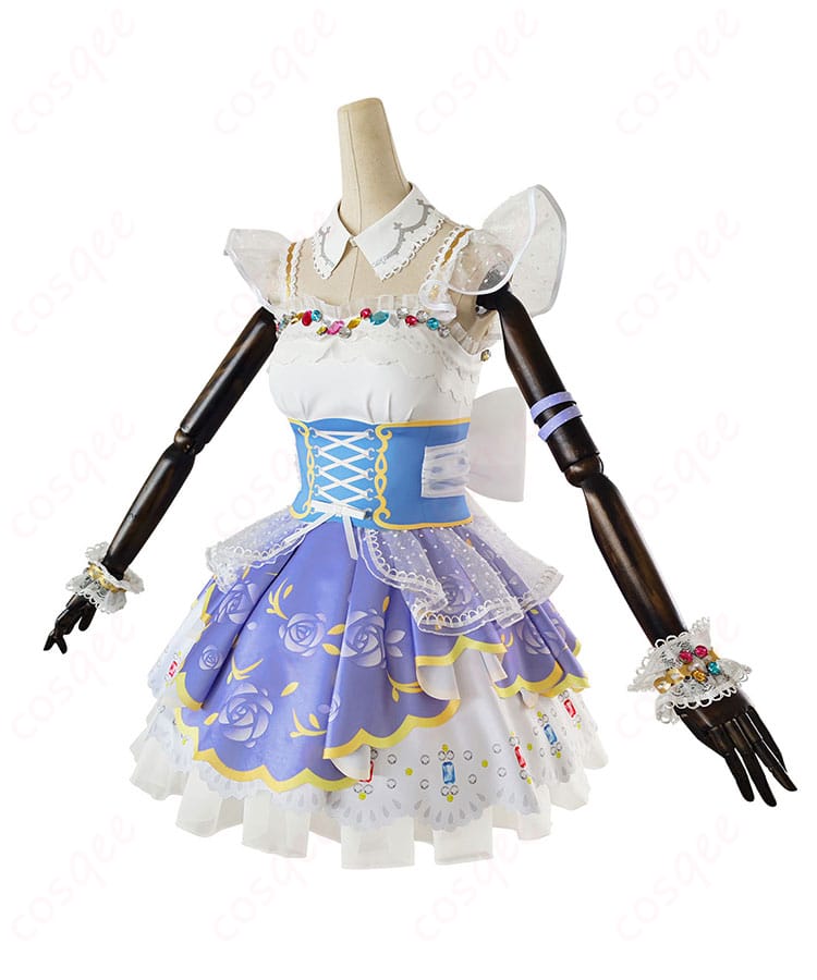 東條希 コスプレ衣装 ロイヤルプリンセス編 司会のお姉さんの側面。優れたフィット感とクオリティ。