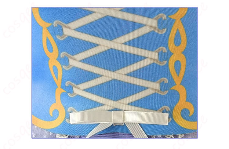 東條希 コスプレ衣装 腰部の装飾ディテール。繊細なデザインと仕上げが特徴。