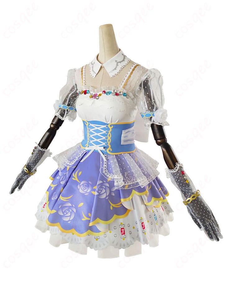 商品側面図、ロイヤルプリンセス編のコスプレ衣装のシルエットが魅力的に映し出される。