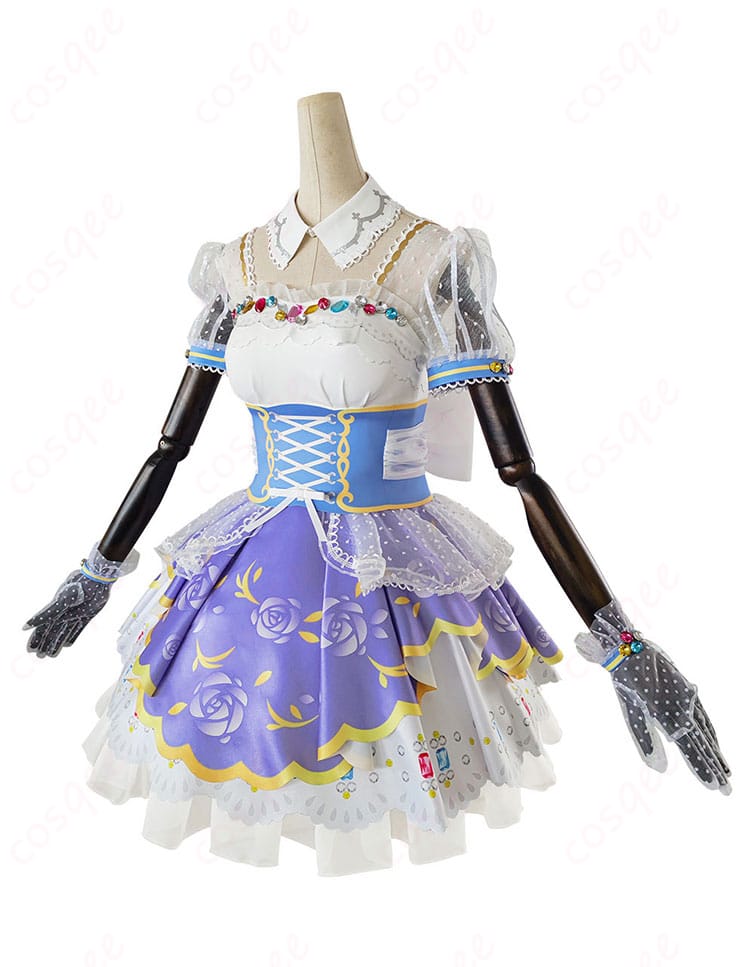 ラブライブ!スクフェス 小泉花陽 ロイヤルプリンセス編 コスプレ衣装の側面シルエット確認用画像