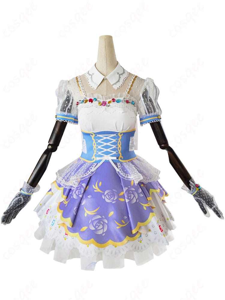 ラブライブ!スクフェス 小泉花陽 ロイヤルプリンセス編 コスプレ衣装の正面全体図