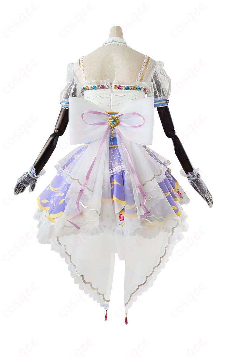 ラブライブ!スクフェス 小泉花陽 ロイヤルプリンセス編 コスプレ衣装の背面スタイル紹介画像