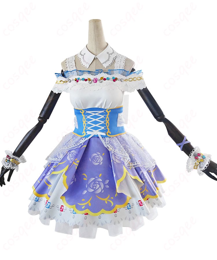 南ことり コスプレ衣装 ロイヤルプリンセス編 商品の正面画像。細部まで忠実に再現された衣装。