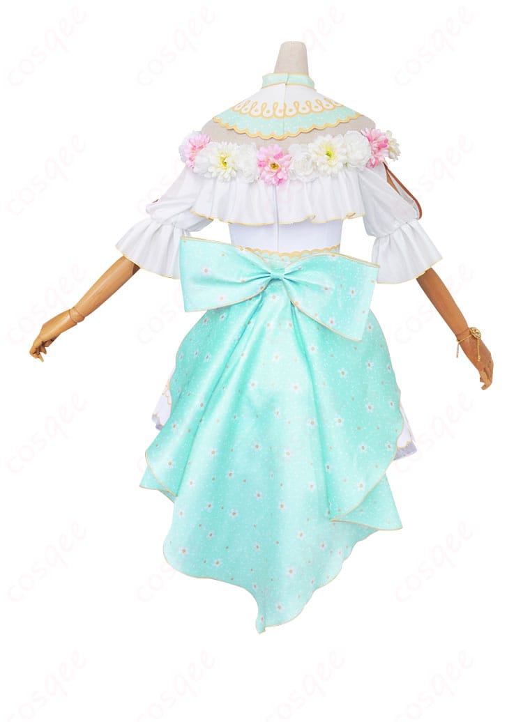 ラブライブ!スクフェス 小泉花陽 コスプレ衣装 フラワーフェスティバル編 心に春咲き バックビュー