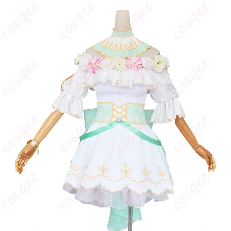 ラブライブ！小泉花陽 フラワーフェス編 コスプレ衣装 華やかで写真映えするガーリーセット - 6枚目の画像