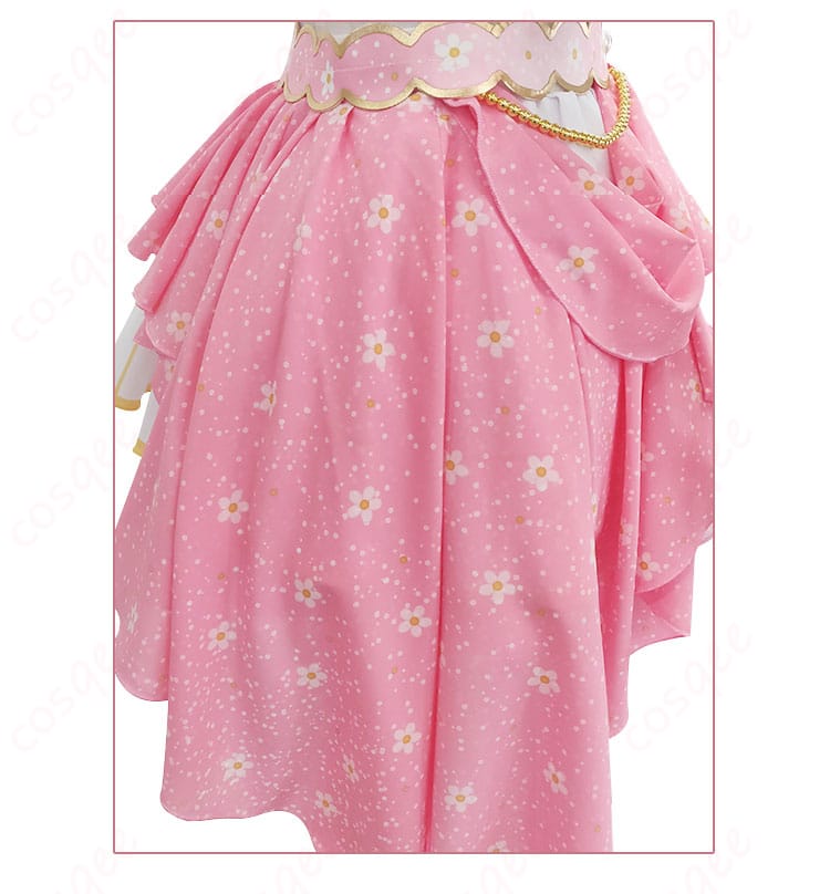 ラブライブ!スクフェス 矢澤にこのコスプレ衣装 スカートの装飾ディテール。華やかなフリルと刺繍が美しい。