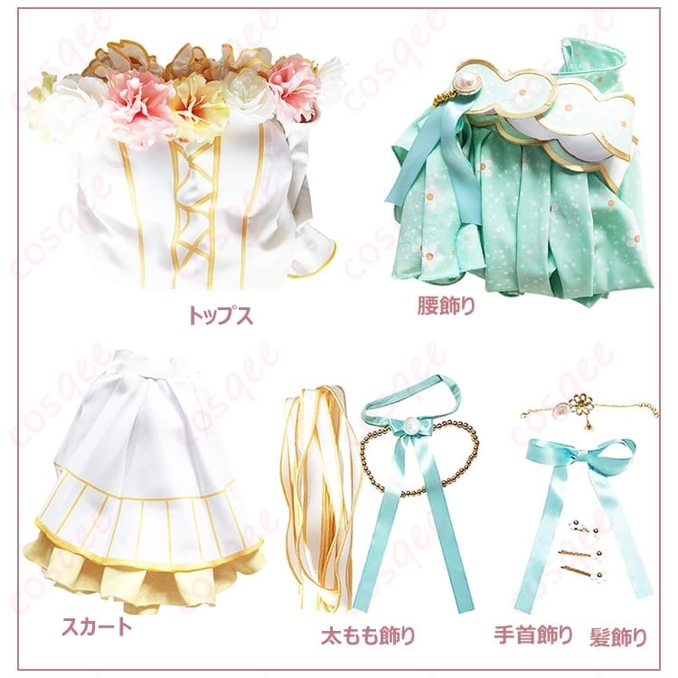 ラブライブ！ 絢瀬絵里 フラワーフェスティバル編 コスプレ衣装 華やかで上品な写真映えコーデ - 4枚目の画像