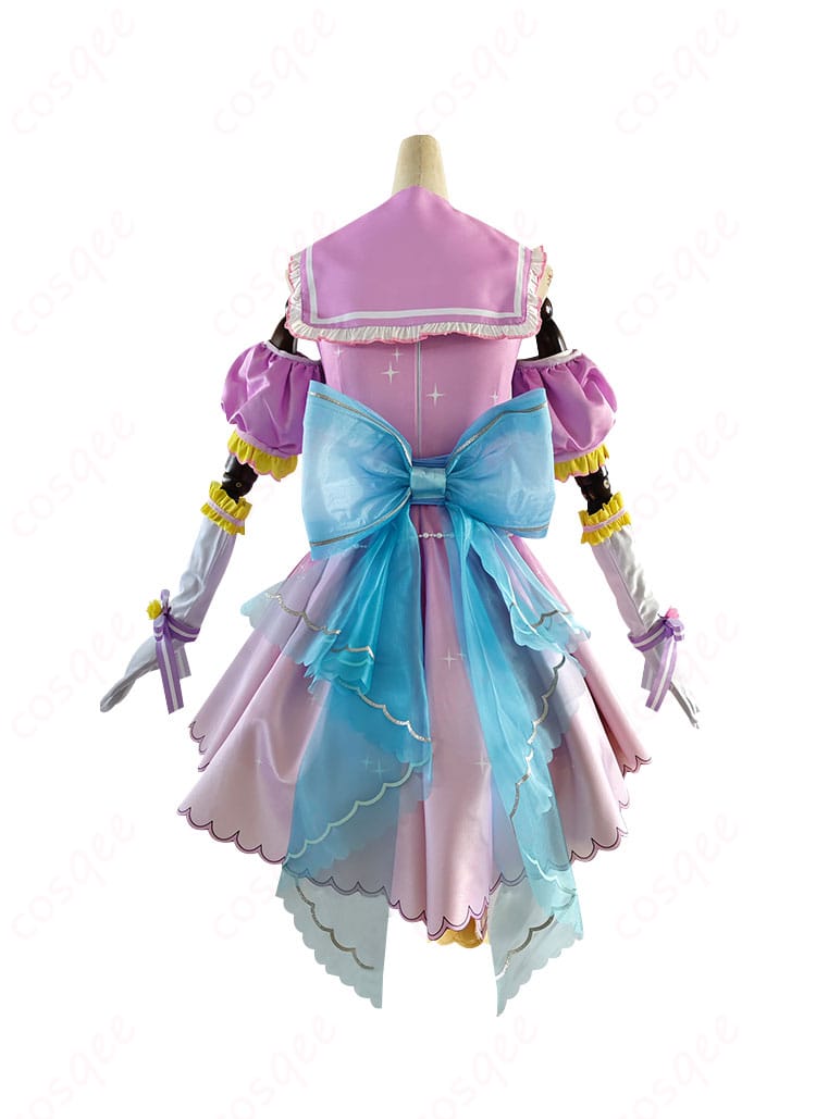 ラブライブ!スクフェス 矢澤にこ コスプレ衣装の背面画像。背中のディテールと装飾を明確に示す。