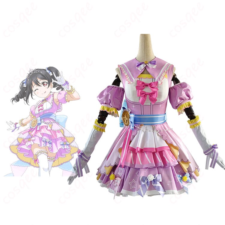 ラブライブ!スクフェス 矢澤にこ コスプレ衣装、カウントダウンライブ編 新年最初の約束。正面からの視覚的な詳細、特徴的なデザインを紹介。
