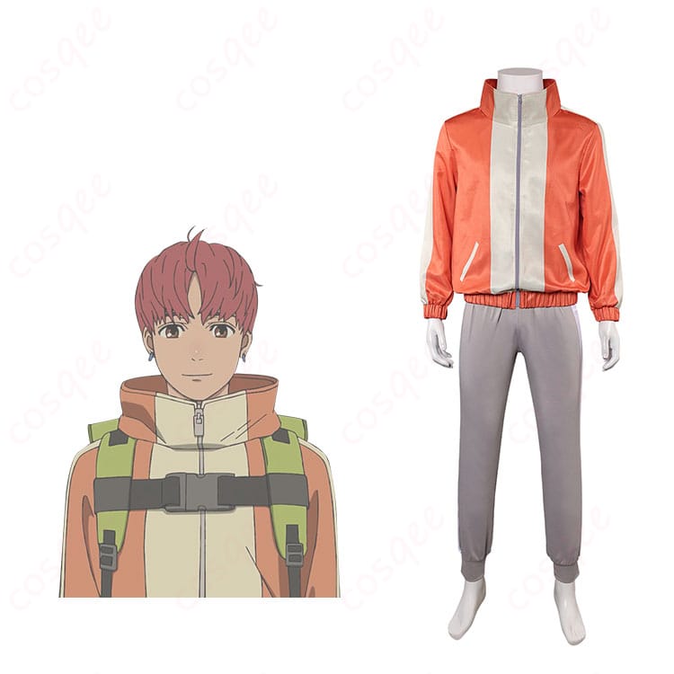 商品正面とキャラクター円城寺仁(ジジ)を組み合わせたコスプレ衣装の画像 – 高品質で忠実再現のコスプレ衣装。