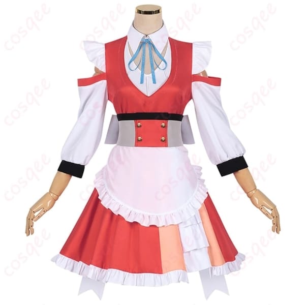 いずれ最強の錬金術師 マリアの清楚ロリータ風コスプレ衣装 ワンピース＆エプロン