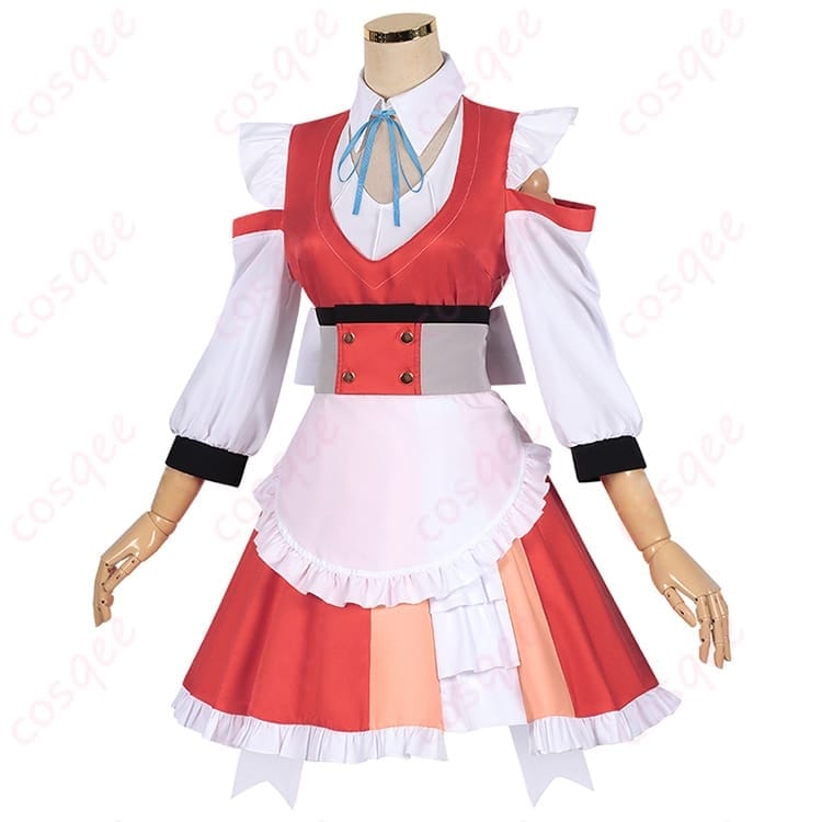 いずれ最強の錬金術師 マリアの清楚ロリータ風コスプレ衣装 ワンピース＆エプロン - 2枚目の画像