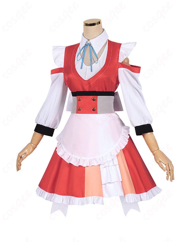 商品左側画像 - 左側から見たマリア コスプレ衣装。シンプルで美しいデザインが目を引きます。