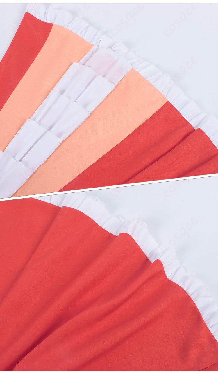 スカートの装飾ディテール画像 - マリア コスプレ衣装のスカート部分の装飾。美しいデザインが際立っています。