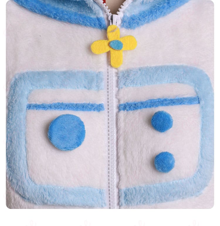 服装の衣襟装飾ディテール(宇宙冒険家のジャンプスーツの襟部分)