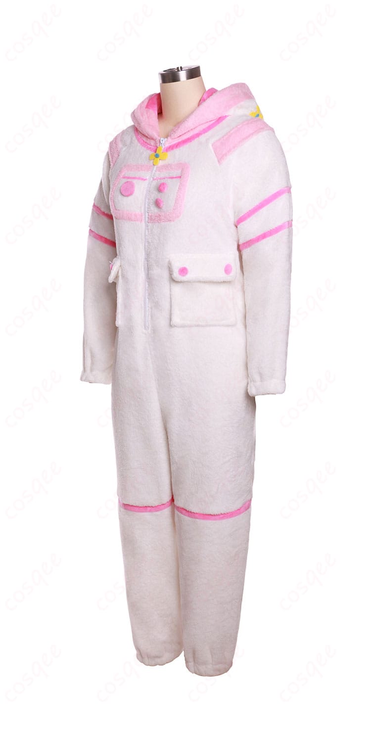 商品側面の写真(宇宙冒険家ジャンプスーツと翼の詳細)