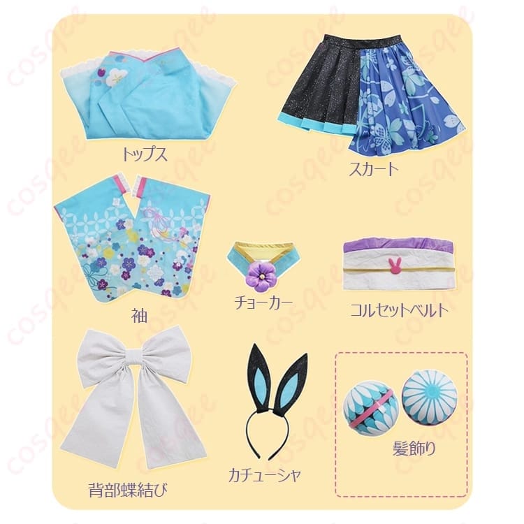初音ミク 和バニー コスプレ衣装｜艶やかで写真映えする華やかコーデ - 5枚目の画像