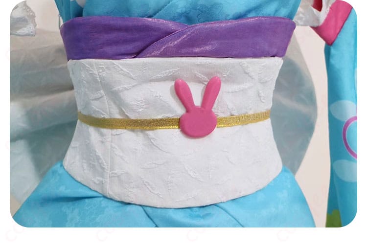 初音ミク 和バニー コスプレ衣装の腰封。おしゃれで優雅なデザインが目を引きます。