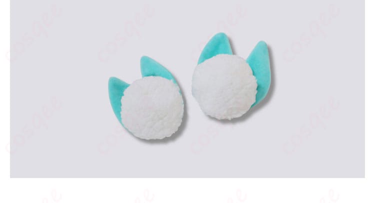 足飾り装飾細部。コスプレ衣装に付属する足飾りのデザインを紹介する画像。