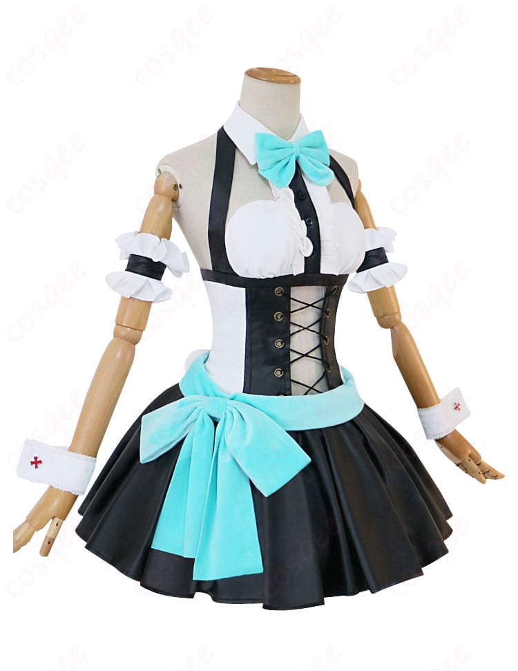 商品右側から見たバニー衣装。コスプレ衣装の全体的なデザインが確認できる画像。