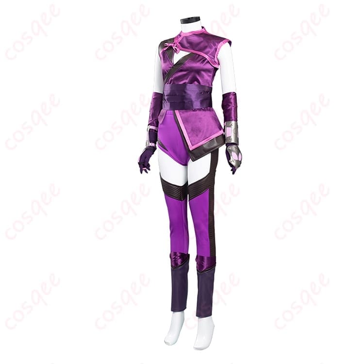 Mortal Kombat 11 ミレーナ風コスプレ衣装 ダークに映える戦闘ニンジャスタイル - 2枚目の画像