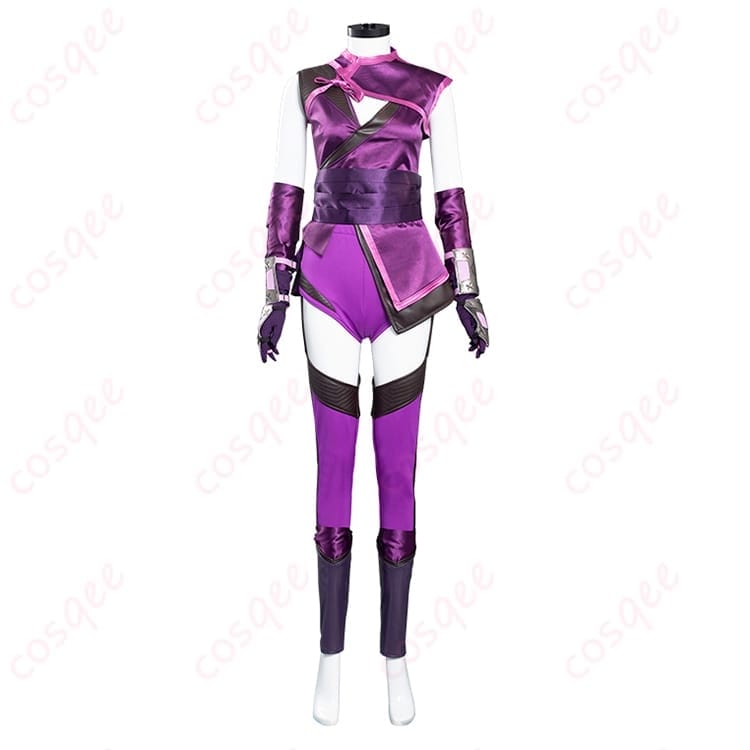 Mortal Kombat 11 ミレーナ風コスプレ衣装 ダークに映える戦闘ニンジャスタイル - 1枚目の画像