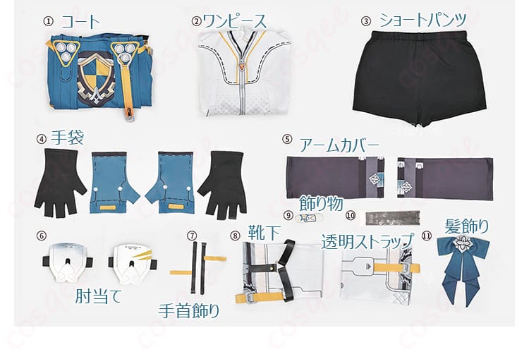 デュランダルコスプレ衣装の手袋装飾、精緻なデザイン