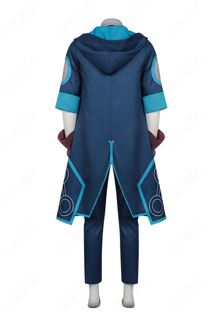 商品背面図 – コスプレ衣装の後ろ姿とディテール。