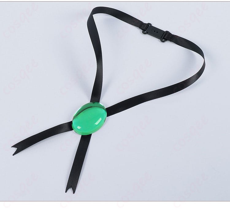 颈饰装饰细节图。ネックレスや首元の装飾のディテール。