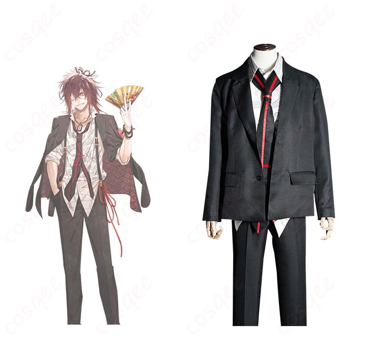 商品正面とキャラクターの組み合わせ画像 - カラマリ 榎本峰雄 コスプレ衣装の正面デザイン。忠実再現、迫力満点。