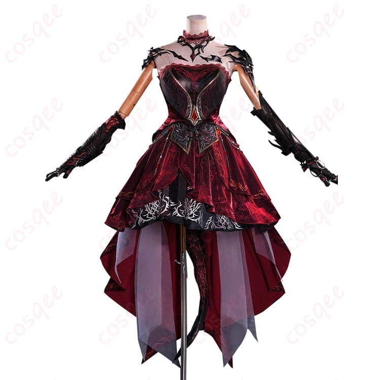 恋と深空 プレイヤーアバター 深紅コスプレ衣装 動きやすく写真映えする上品スタイル - 1枚目の画像