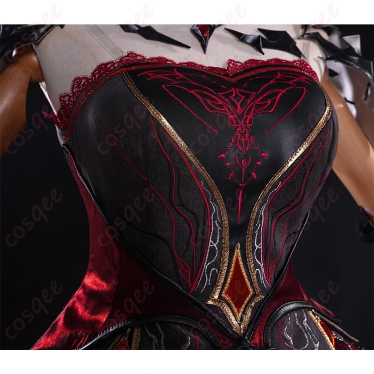 恋と深空 プレイヤーアバター 深紅コスプレ衣装 動きやすく写真映えする上品スタイル - 2枚目の画像