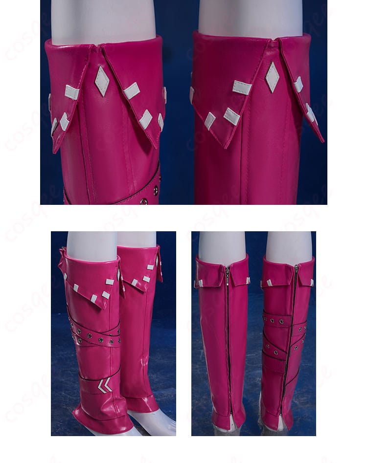 納棺師コスプレ衣装の靴ひもの装飾ディテール。細部まで再現されたディテール。