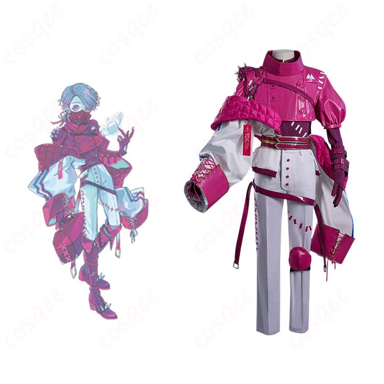 納棺師(イソップ・カール)のコスプレ衣装正面とキャラクターのイメージを合わせた写真。『第五人格』の忠実再現。