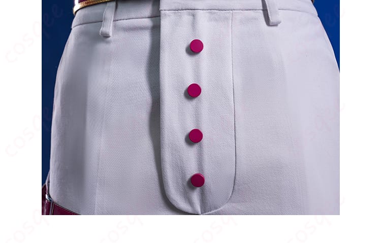 納棺師コスプレ衣装の左袖の結び目と右袖の紐のディテール。