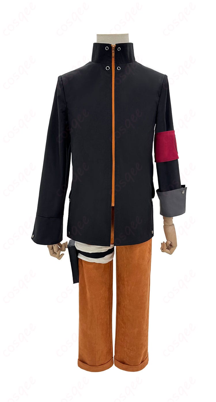 うずまきナルト コスプレ衣装正面画像 - 完全再現されたナルトのコスプレ衣装をご覧ください。
