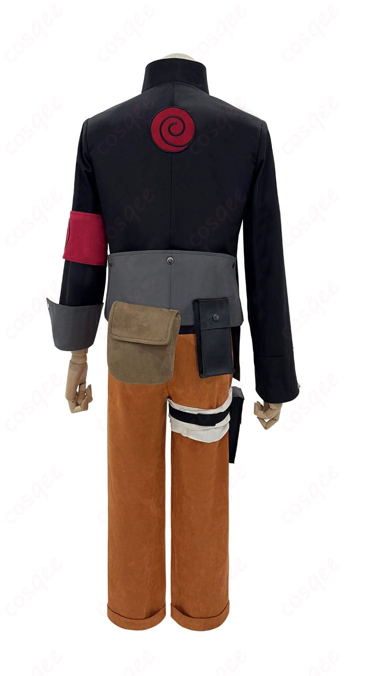 うずまきナルト コスプレ衣装背面画像 - 背面のディテールまで忠実に再現したコスプレ衣装。