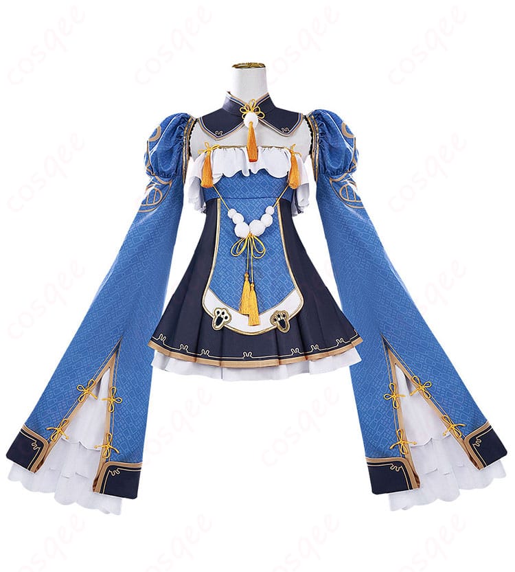 商品正面図 - 高品質なコスプレ衣装の正面、ぺこらの特徴を完璧に再現