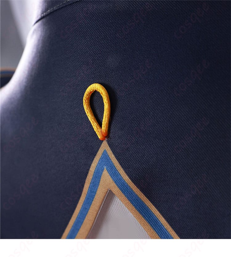 服装の背面詳細 - コスプレ衣装の背面部分、ぺこららしいデザインを忠実に再現