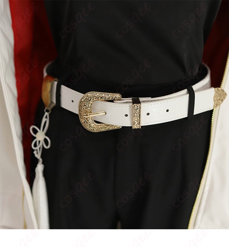 タオ コスプレ衣装 腰帯の装飾ディテール。細部までこだわり、キャラクターの特徴を忠実に再現。