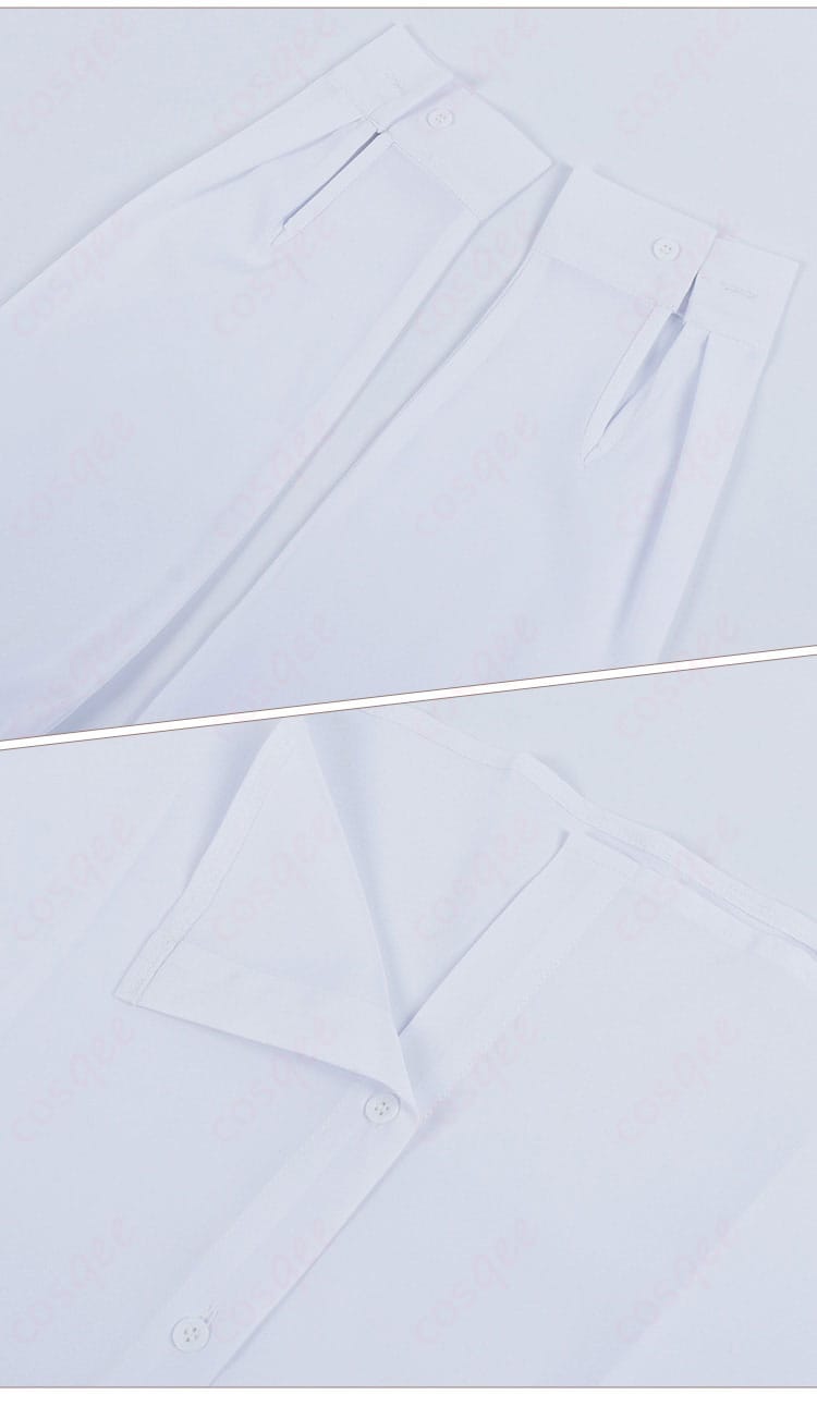 服装衬衫細节。セバスチャン・ミカエリスのシャツのデザインや繊細なディテールが見える画像。