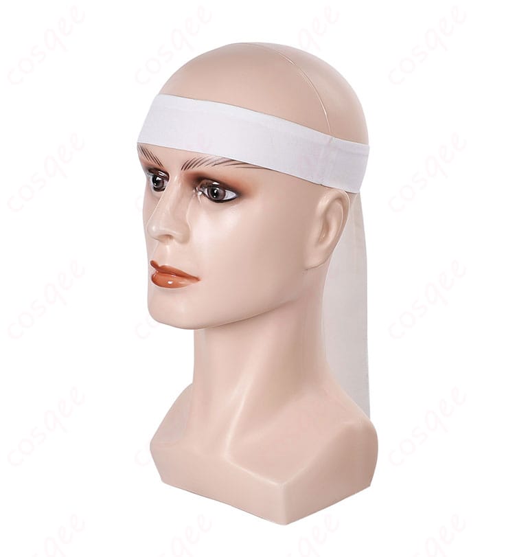 頭巾の右側。ディテールと装飾が際立つ画像。