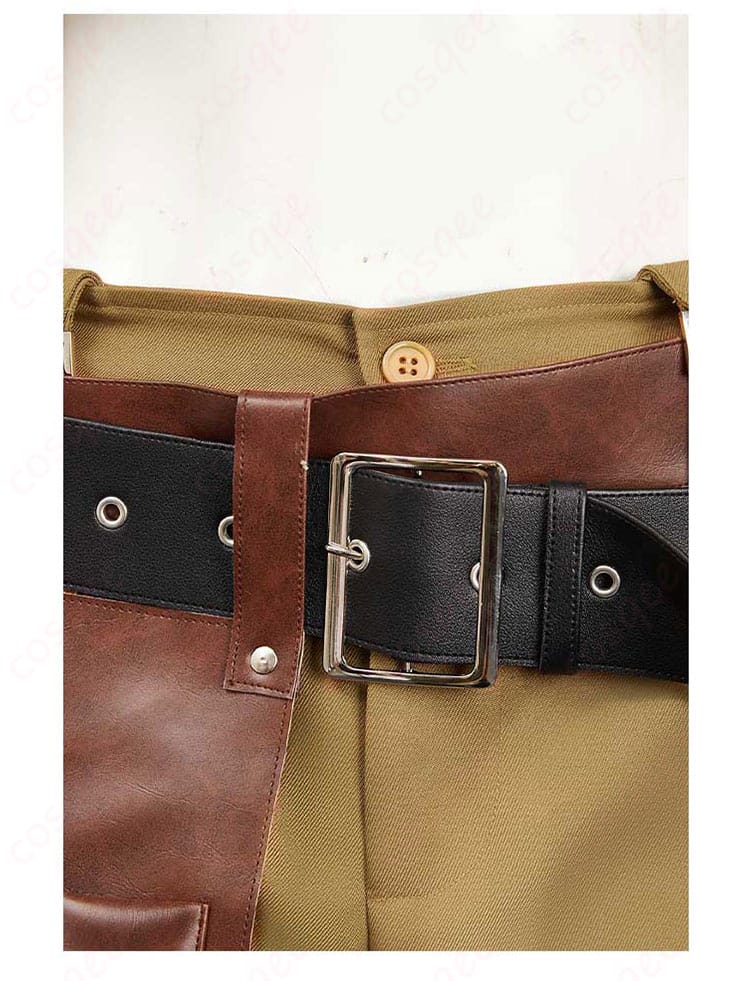 ジェマのコスプレ衣装の腰帯部分、豪華な装飾とキャラクターにぴったりなデザイン。