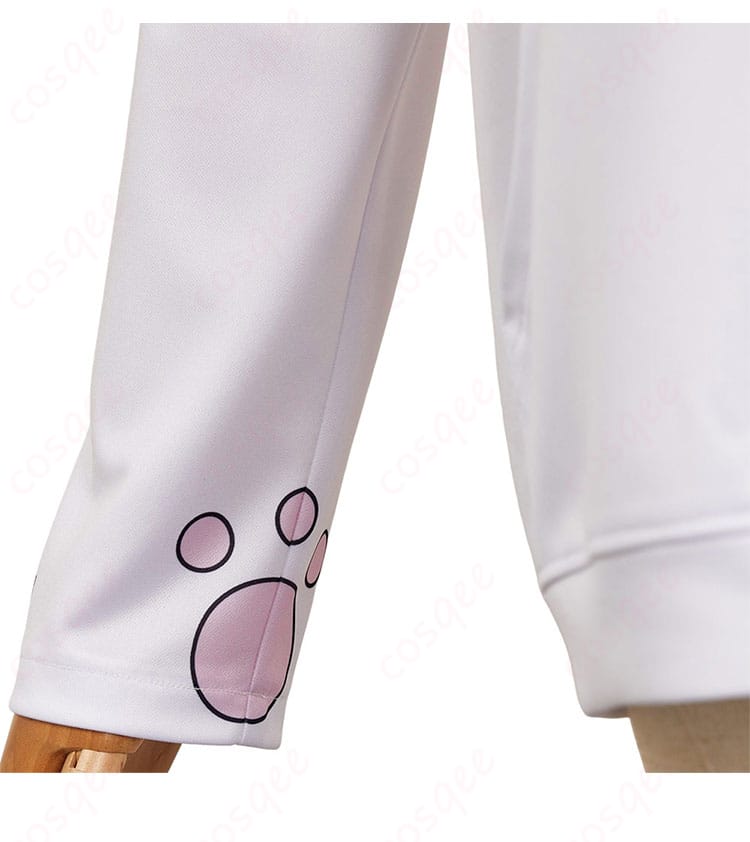 コスプレ衣装 パーカーの袖の装飾ディテール。質感の高い素材とデザインが特徴です。